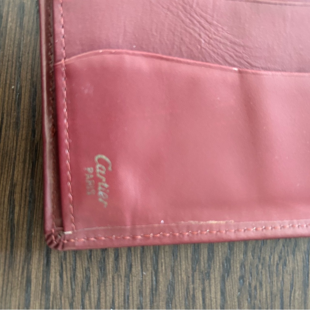 Cartier VINTAGE Burgundy Long Wallet EUC - Picture 10 of 15